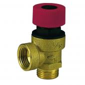 Pojistný ventil 447, M/F - Bezpečnostní pojistný ventil pro hlídání maximálního tlaku v systému. Závit vnější, vnitřní.