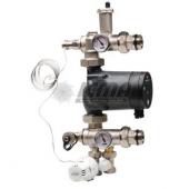 Díl M059 - Díl je tvořen:horní připojovací část: jímka pro osazení snímacího čidla termostatická hlavice, automatický odvzdušňovací ventil, teploměr namíchané vody, připojovací závit DN1" vnější s těsnícím O-kroužkem pro spojení s tělem rozdělovačeúsporné čerpadlo ASKOLL ES 25/60 délky 130 mmspodní připojovací část: vstup topné vody, termostatický ventil vnitřní závit DN1/2", hlavice 20–55° C, výstup topné vody regulační ventil vnitřní závit DN1/2", vypouštění n teploměr vratné vody, připojovací závit DN1" vnější s těsnícím O-kroužkem