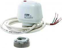 Elektrická hlavice ICMA NC - bez proudu zavřeno s mikročipem 230V nebo 24V - Hlavice se čtyřžilovým připojením, funkce on/off, možnost vypínání čerpadla