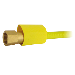 Návleky SLEEVE - Pro ochranu obnažené části nerezové trubky EUROGAS, u které byl odstraněn žlutý plastový potah při navlékání převlečné matice a vytváření pertlu. Před korozí ve vlhkých a mokrých prostorách a před agresivními kapalinami (např. SAVO), které poškozují nerezovou trubku EUROGAS.
Je nezbytně nutné použít ochranný návlek pro plynové instalace ve vlhkých a mokrých prostorech, dále pak ve všech instalacích, kde se voda nebo agresivní kapaliny mohou dostat do styku s obnaženou nerezovou trubkou (kapaliny, páry nebo agresivní čistící materiály používané v domácnostech, např. Savo).